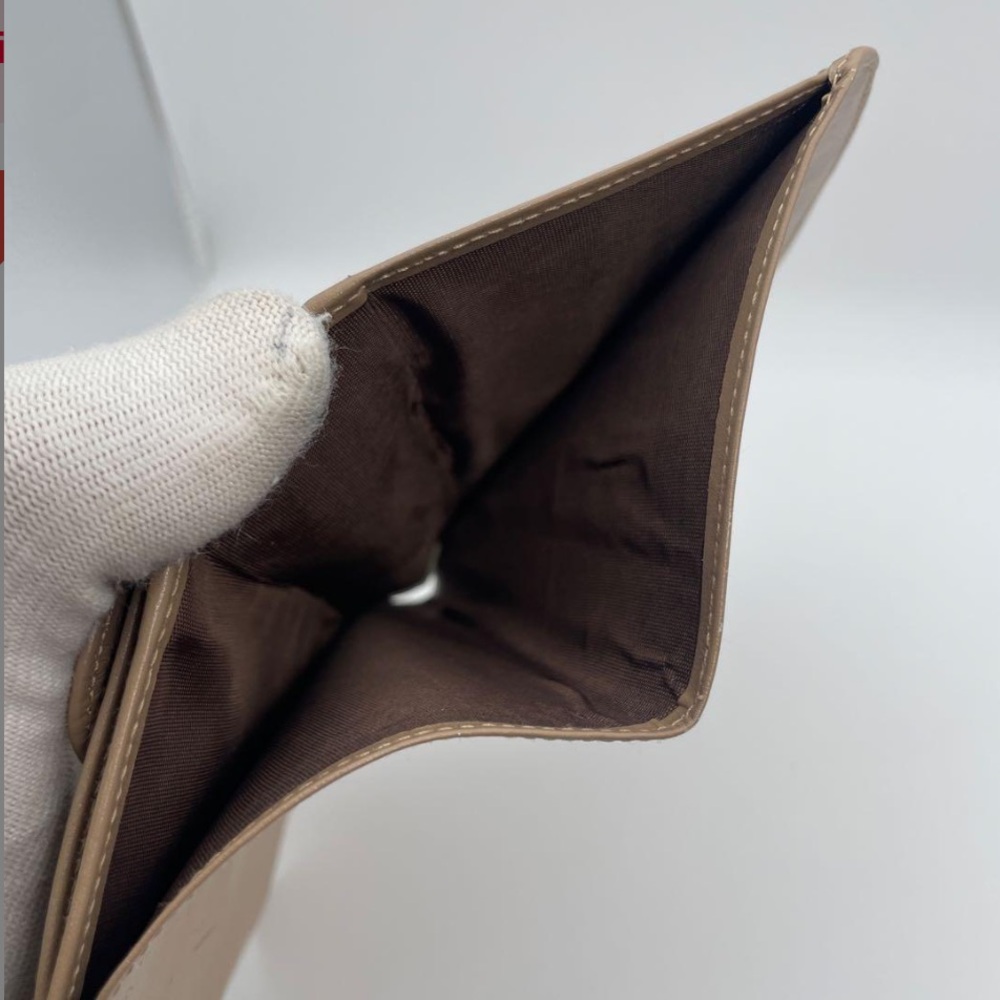 Dior Tan Leather compact wallet - Picture 6 of 10
